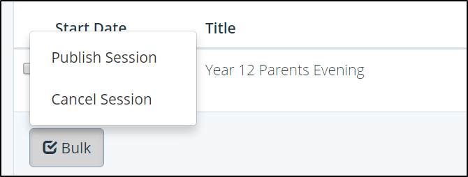 Parents Evening Zone Bulk