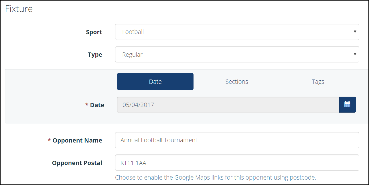 Create Tournament Fixture1