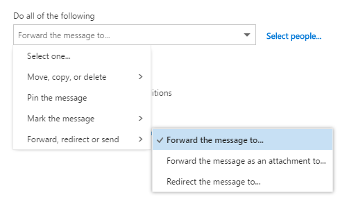 Hotmail - Create Rule 2