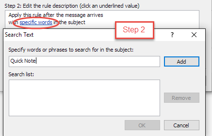 Outlook - Create Rule 3